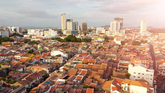 旅行 屋顶 建筑学 天际线 亚洲 马六甲 建筑 地标 城市