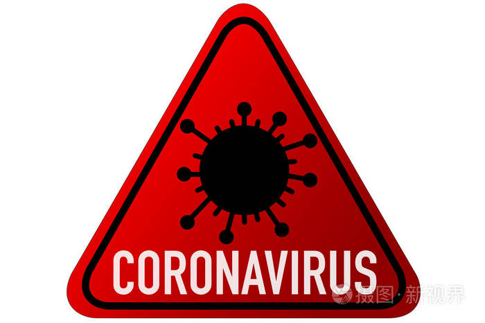 白色冠状病毒细菌标志