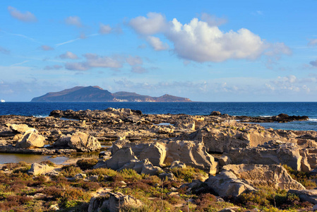 西西里岛 风景 自然 海岸 全景图 欧洲 特拉帕尼 意大利