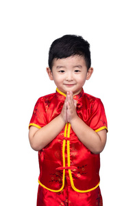 节日 幸福 小孩 运气 泰国 泰语 男孩 瓷器 幸运的 剪辑