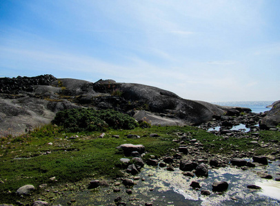 天空 风景 海岸 美丽的 旅行 夏天 自然 海滩 岩石 海岸线