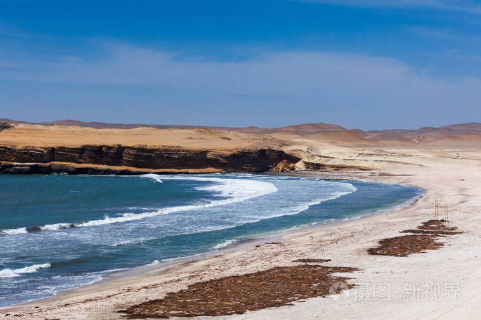 滨海湾帕拉卡斯，秘鲁，国家保护区，海湾