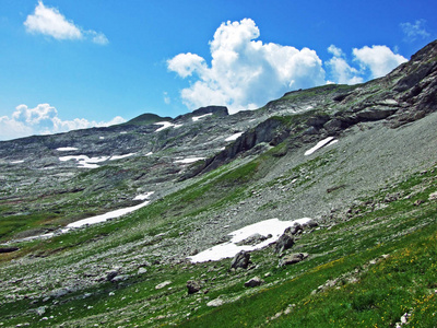 假期 攀登 岩石 夏天 高的 瑞士人 目的地 风景 自然