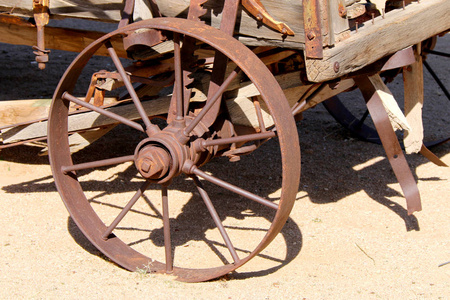 国家 牛仔 风景 历史 金属 古老的 马车 古董 大牧场