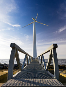全景图 自然 生态学 生产 刀片 风车 涡轮 发电机 保护