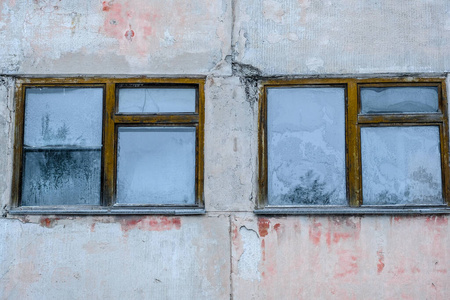 空的 古老的 房子 建筑 老年人 纹理 窗户 房间 被遗弃的