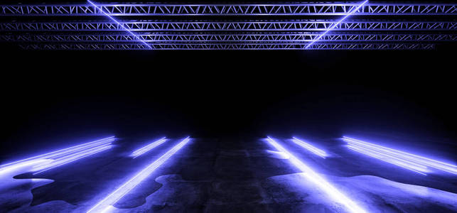 空的 反射 显示器 演播室 混凝土 走廊 地板 俱乐部 音乐会