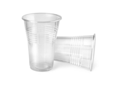 特写镜头 塑料 透明的 空的 食物 玻璃 饮料 杯子 外卖