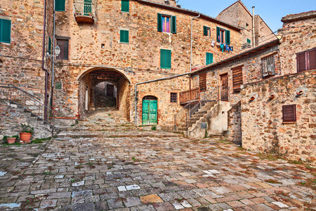 斑岩 古老的 城市景观 浪漫的 旅行 意大利语 小巷 风景