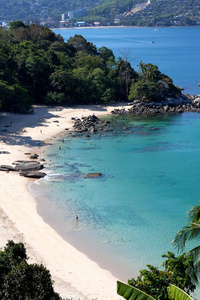 海岸 风景 海湾 自然 海滩 假日 美丽的 天空 绿松石