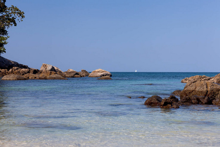 旅行 海滩 海岸 美丽的 欧洲 地中海 夏天 海洋 假日