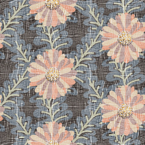 旧生的印花沙发套织物照片