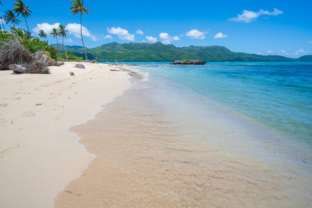 海滨 海滩 海岸线 大西洋 夏天 多米尼加 天空 目的地