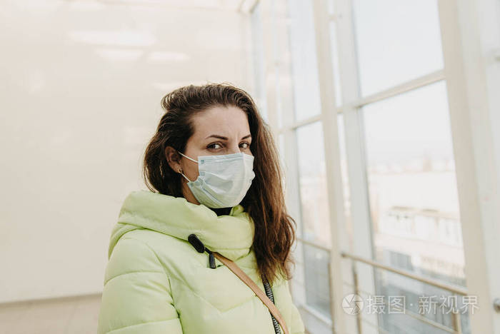 瓷器 流行病 爆发 预防 流感 肖像 感染 女士 面具 诊所