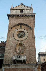 钟楼 纪念碑 法院 意大利 建筑学 曼图亚 炮塔 建筑 地标
