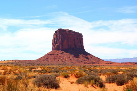 亚利桑那州 地标 美国人 土地 印第安人 纪念碑 砂岩 日落