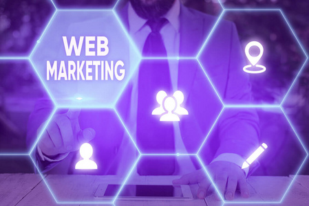 手写文本网络营销。概念是指利用互联网进行商业营销的过程。