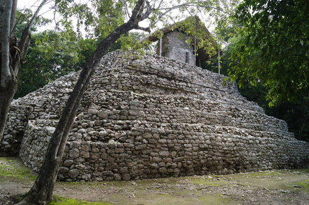 墨西哥 风景 建筑学 地标 金字塔 自然 文化 废墟 天空