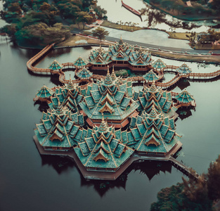 泰国曼谷的蒙博兰古城寺庙图片