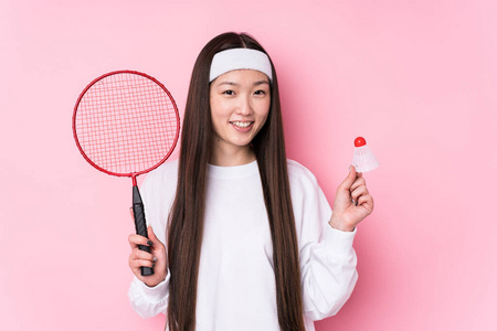 竞争 白种人 游戏 中国人 娱乐 享受 羽毛球 闲暇 活动