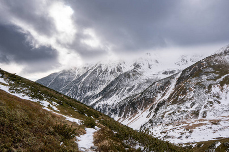 冬天 冰川 滑雪 旅行 风景 斯洛伐克 天空 全景图 阿尔卑斯山