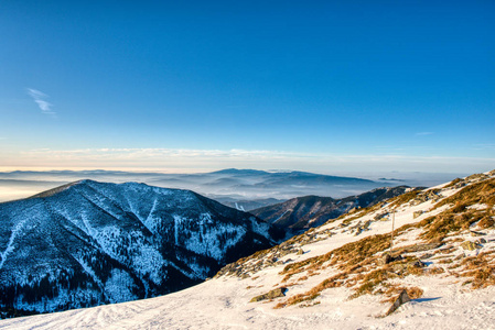 高的 天空 旅行 全景 自然 寒冷的 季节 滑雪 斯洛伐克