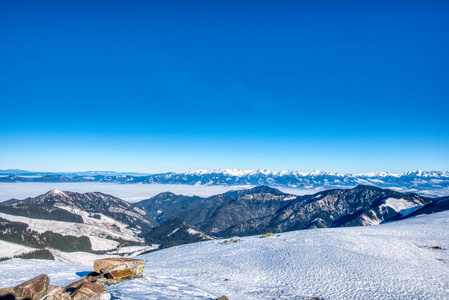 岩石 冬天 鞑靼人 斯洛伐克 全景 滑雪 寒冷的 旅行 阿尔卑斯山