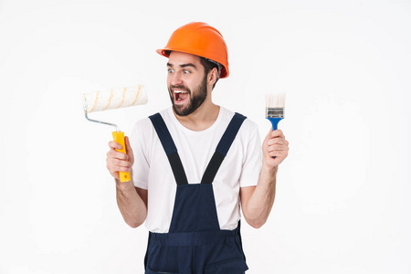 微笑 职业 油漆 行业 成人 商业 安全 帽子 建筑 建筑师