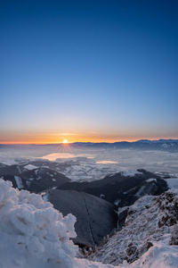 高的 旅行 风景 寒冷的 天空 鞑靼人 日落 阿尔卑斯山