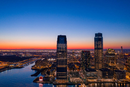 霍博肯 外部 天空 美国 风景 日落 旅行 建筑 约克 摩天大楼