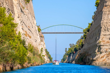 旅游业 爱琴海 岩石 海岸 美丽的 希腊 绿松石 运输 巡航