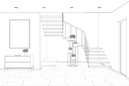 房子 商业 工程 提供 楼梯 绘画 家具 建筑 地板 素描