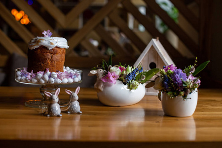 自制 甜的 桌子 庆祝 花束 作文 蛋糕 春天 假日 传统