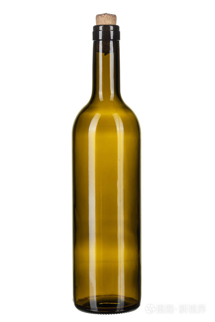 白底酒瓶创意照片