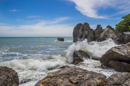 海滩 自然 美丽的 天空 海景 旅游业 旅行 夏天 半岛