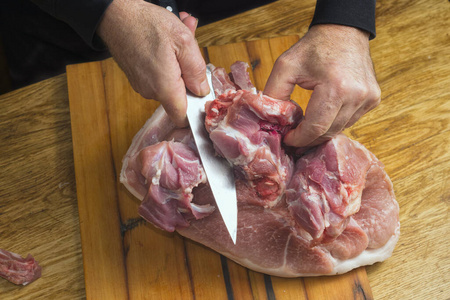 准备 屠夫 食物 厨房 牛腰肉 动物 肘部 烧烤 晚餐 切割