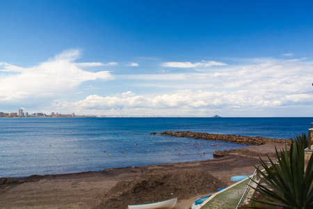 太阳 西班牙 旅游业 岩石 旅行 地平线 全景 闲暇 地中海