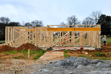 建筑学 新的 财产 木工 天空 工作 房地产 建造 房子