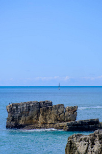 海岸线 岩石 全景 海滩 全景图 旅游业 美丽的 海岸 悬崖