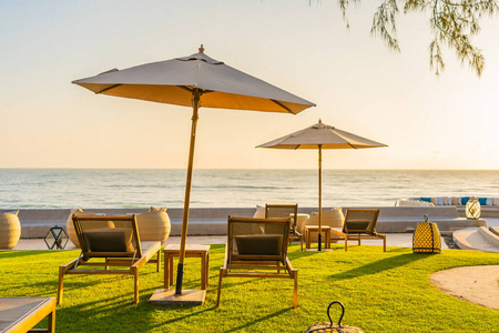 雨伞 海洋 加勒比 海滩 日出 假期 泰国 夏天 日落 椅子