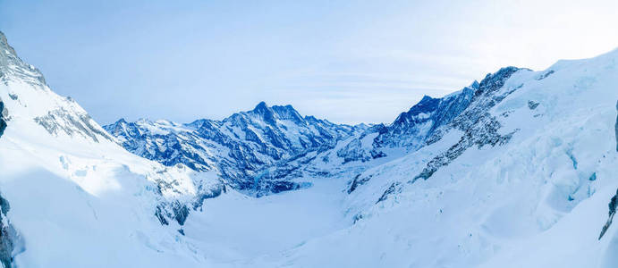 全景 假日 闲暇 自然 冬天 寒冷的 下坡 滑雪 天空 瑞士