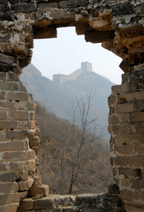 角楼 风景 窗口 乡村 历史 金山岭 装裱 行走 全景图