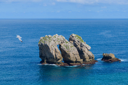 旅游业 假日 黄昏 岩石 西班牙 假期 旅行 悬崖 海滨