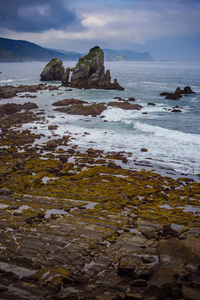 地标 海岸线 西班牙语 悬崖 自然 西班牙 岩石 米拉多