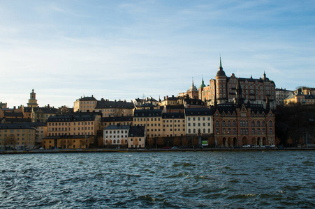 城市景观 反射 欧洲 古老的 城市 外部 斯堪的纳维亚 首都