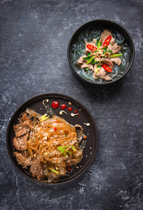 牛肉 越南人 筷子 香料 西贡 亚洲 混凝土 热的 面条