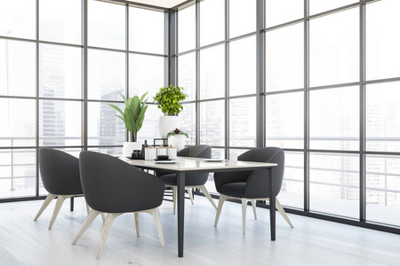 全景 活的 房子 地板 窗口 公寓 厨房 优雅 椅子 提供