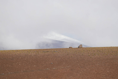 云景 安第斯山脉 小山 夏天 火山 污垢 智利 自然 美丽的