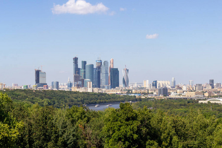 莫斯科金融中心城市景观