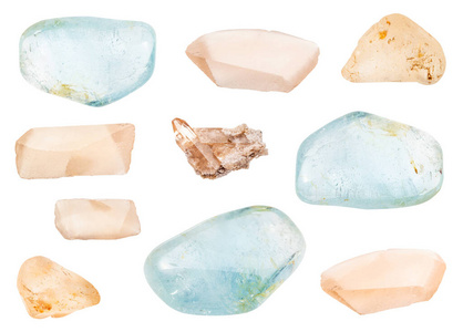 卵石 矿物学 岩石 透明的 黄玉 收集 材料 宝石学 晶体